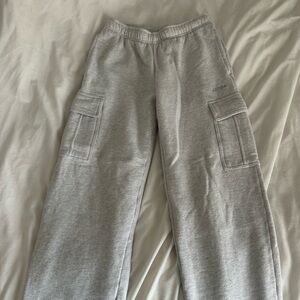 Aritzia Light Gray Cozy Fleece Sweatpants